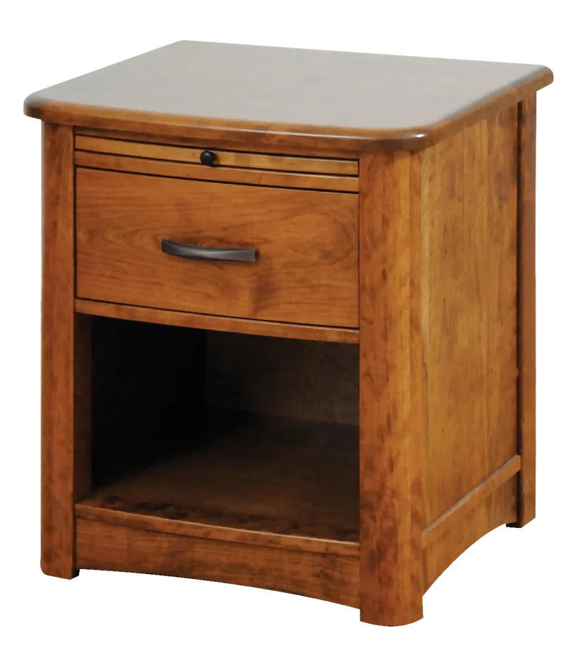 Amish Meridian Nightstand with 1 Drawer, Open Below - 017-ZTC858