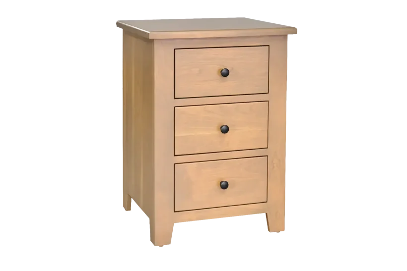 Amish Charland 3 Drawer Nightstand - 017-ZTC9454