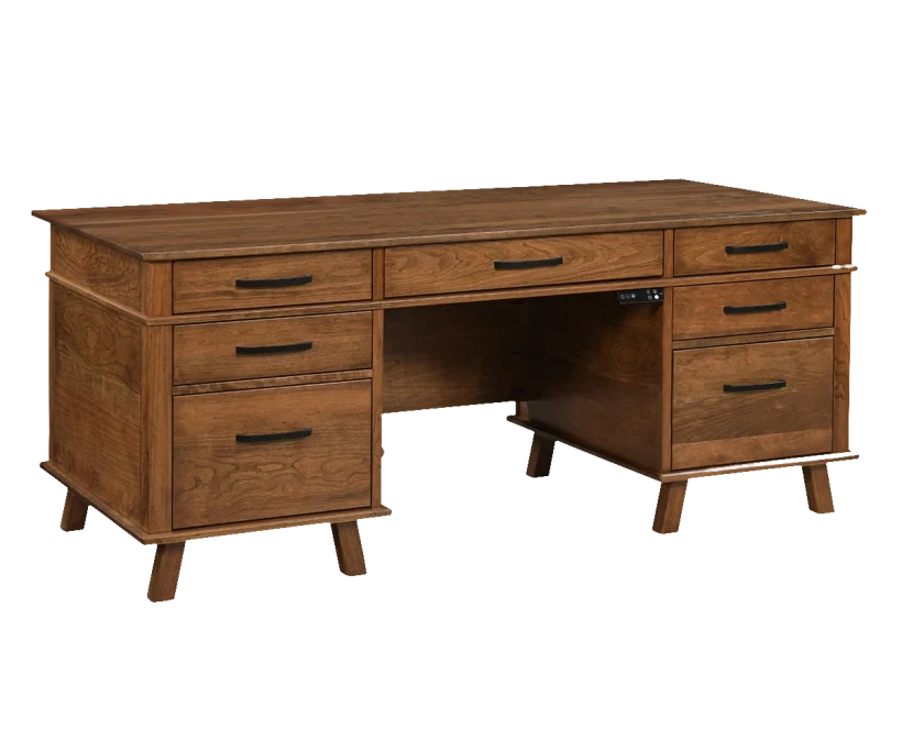 Amish Hutton Lift Desk - No, , , , , Sap Cherry, OCS112 Provincial, Black Pulls, 36846-FB, Black Pulls, 36846-FB Amish Hutton Lift Desk - 046-E-433
