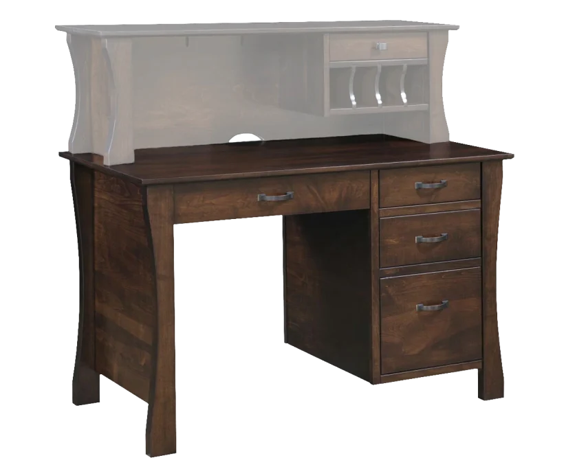 Amish Kapernaum Single Pedestal Desk - 046-H-136A