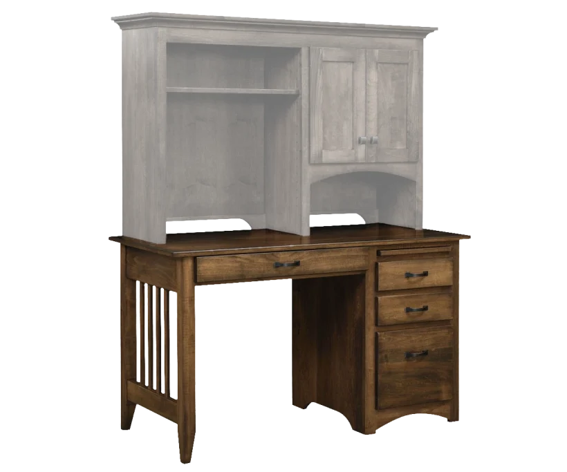Amish Mission 23"D Single Ped Desk - 046-JOA-5685