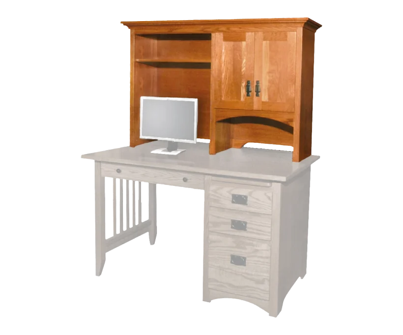 Amish Mission Hutch for 52" Desk - 046-JOAE
