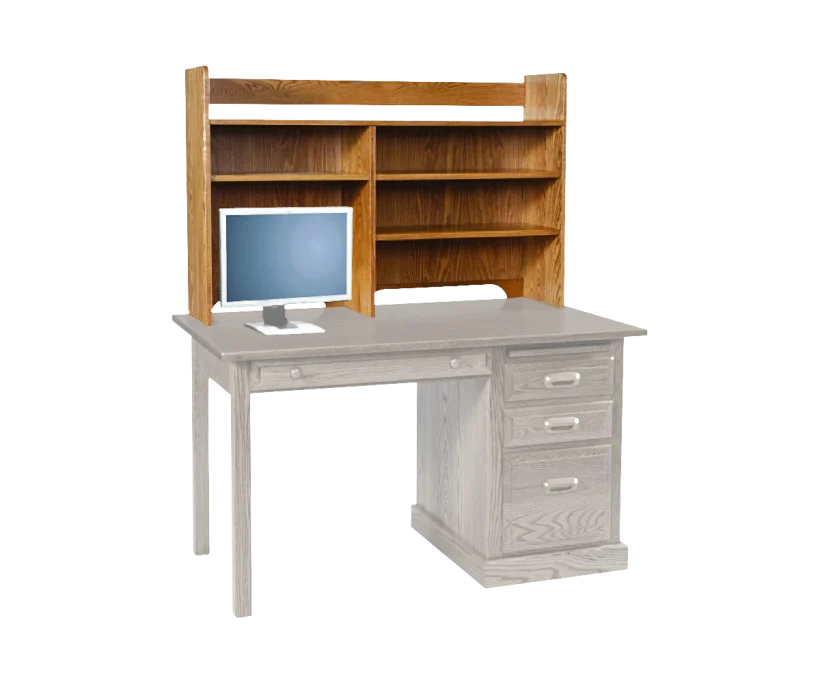 Amish Traditional Hutch for 52" Desk - 046-OAE-Q