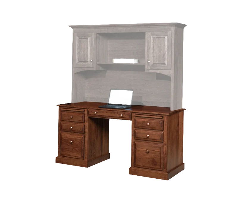 Amish Traditional Double Ped Desk - 046-QAMA-5695