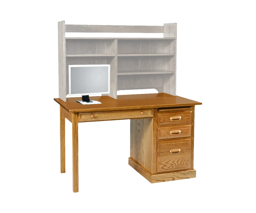 Amish Traditional Single Ped Desk - 046-QOA-6385