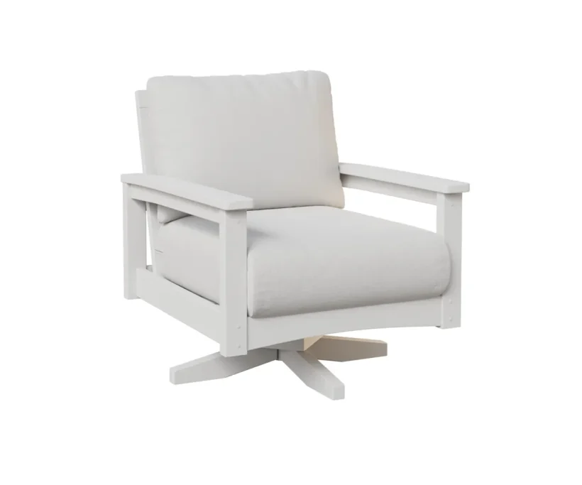 Camden Swivel Rocker by Berlin Gardens - White, Marvel Cloud Camden Swivel Rocker by Berlin Gardens - 191-CSR2832