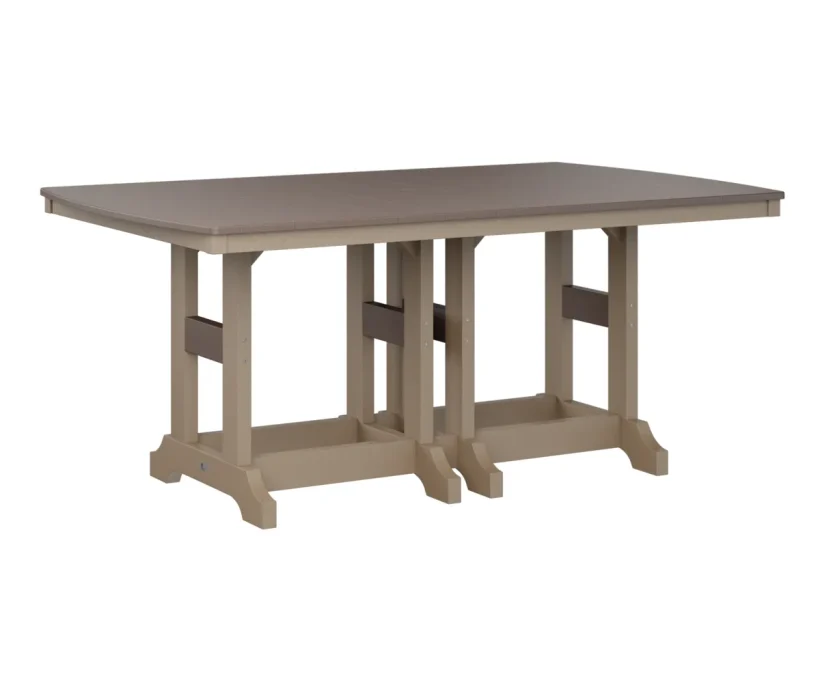 Garden Classic 44" X 72" Rectangular Dining Table by Berlin Gardens - Weatherwood, Chocolate Brown Garden Classic 44" X 72" Rectangular Dining Table by Berlin Gardens - 191-GCIT4472D