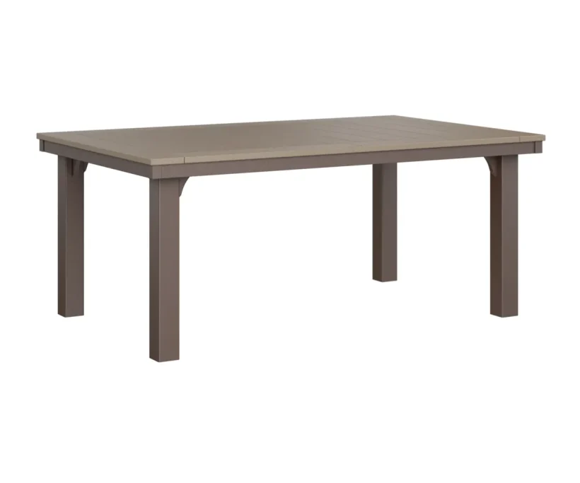 Homestead Rectangular Dining Table by Berlin Gardens - Weatherwood, Chocolate Brown Homestead Rectangular Dining Table by Berlin Gardens - 191-HDT4472D