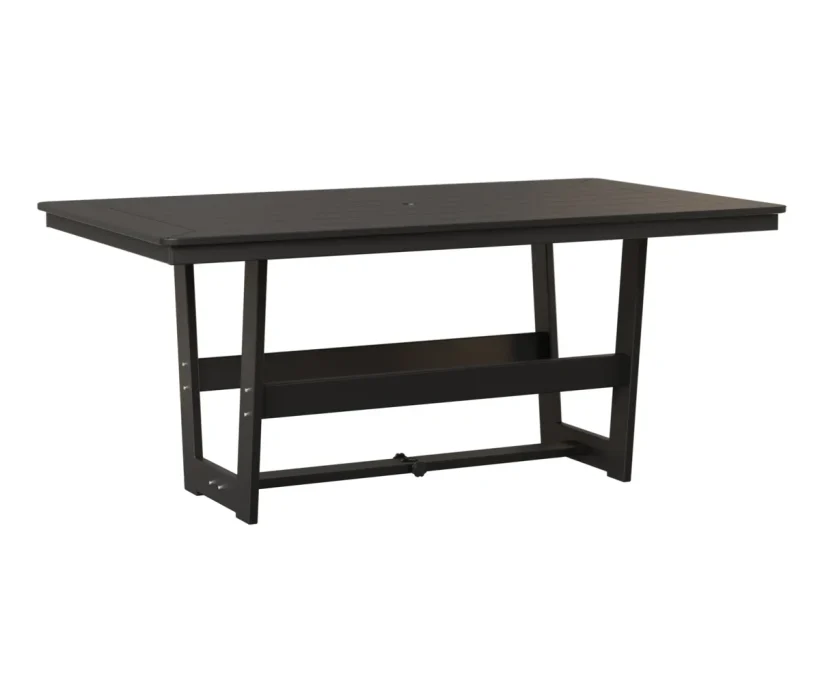 Hudson 40" x 70" Rectangular Dining Table by Berlin Gardens - MGP Black, MGP Black Hudson 40" x 70" Rectangular Dining Table by Berlin Gardens - 191-HRMT4070D