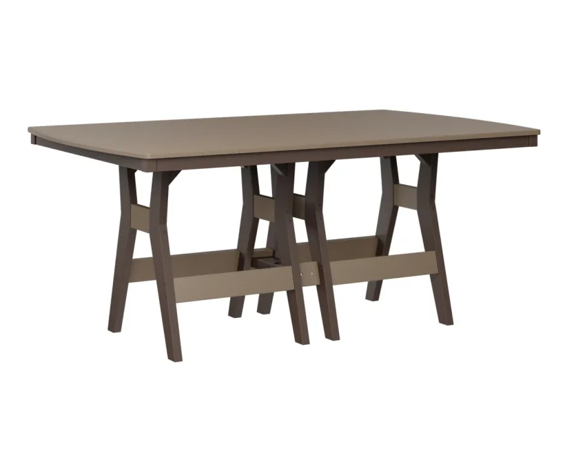 Harbor 44" X 72" Rectangular Dining Table by Berlin Gardens - Weatherwood, Chocolate Brown Harbor 44" X 72" Rectangular Dining Table by Berlin Gardens - 191-HRT4472D