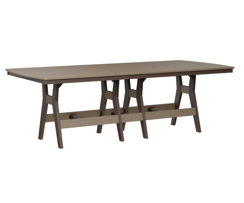 Harbor 44" X 96" Rectangular Dining Table by Berlin Gardens - Weatherwood, Chocolate Brown Harbor 44" X 96" Rectangular Dining Table by Berlin Gardens - 191-HRT4496D