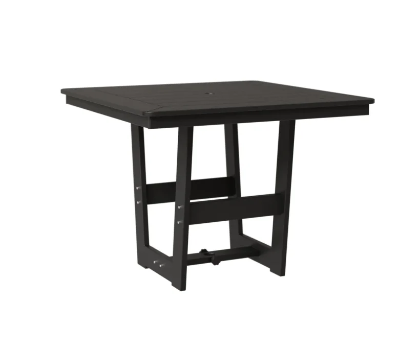 Hudson 40" Square Dining Table by Berlin Gardens - MGP Black, MGP Black Hudson 40" Square Dining Table by Berlin Gardens - 191-HSMT0040D
