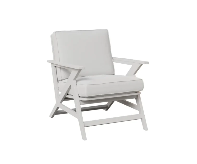 Kinsley MGP Lounge Chair by Berlin Gardens - MGP White, Canvas Granite Kinsley MGP Lounge Chair by Berlin Gardens - 191-KLAC2833