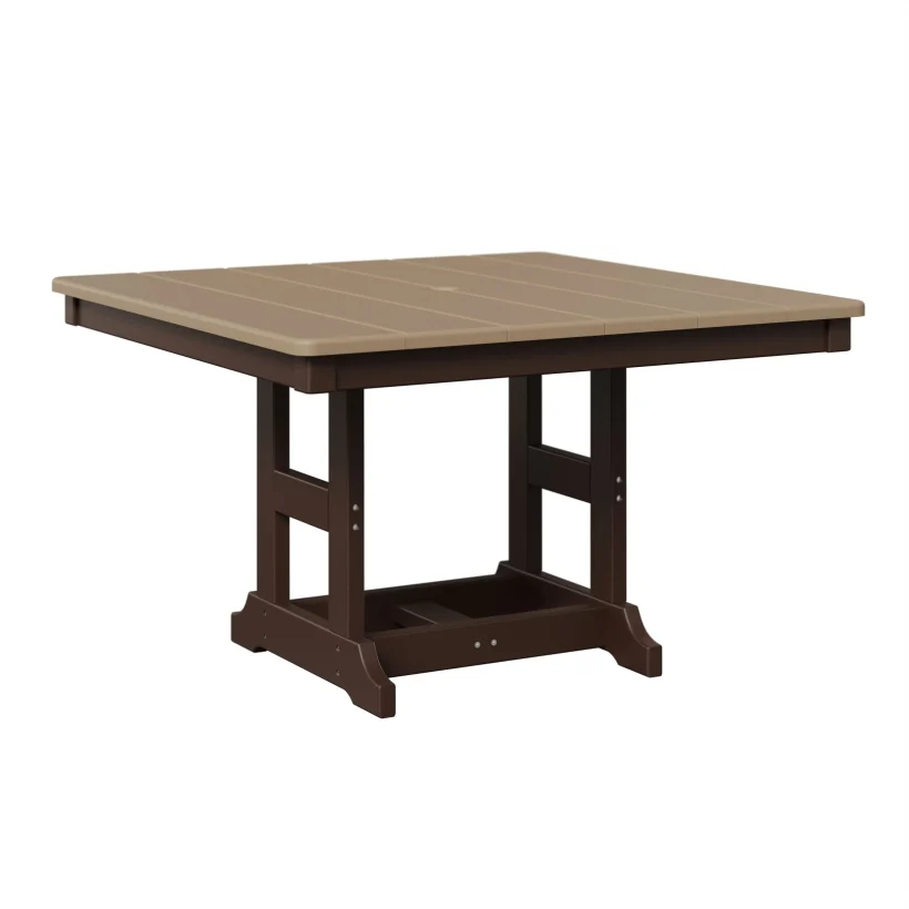 Kids 33" Square Table by Berlin Gardens - Weatherwood, Chocolate Brown Kids 33" Square Table by Berlin Gardens - 191-KSTD0033