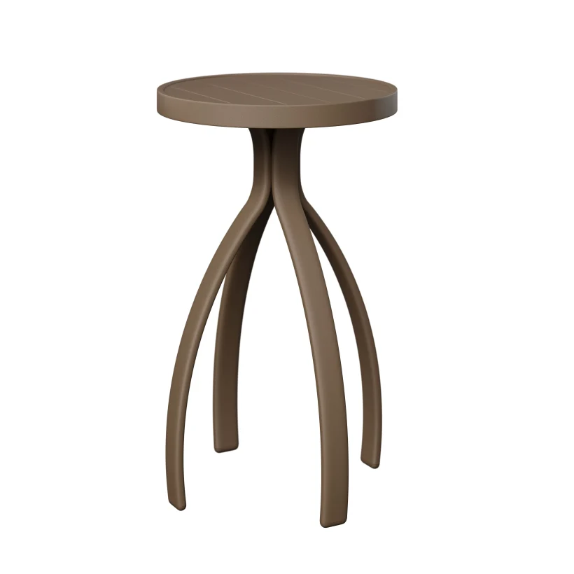 Murphy Aluminum End Table Bar Height by Berlin Gardens - Clay Murphy Aluminum End Table Bar Height by Berlin Gardens - 191-MET1830