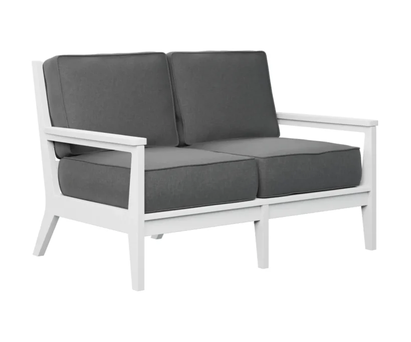 Mayhew Loveseat by Berlin Gardens - White, Cast Slate Mayhew Loveseat by Berlin Gardens - 191-MHL5234