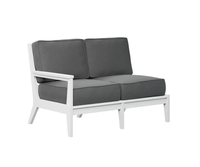 Mayhew Arm Loveseat – Right by Berlin Gardens - White, Cast Slate Mayhew Arm Loveseat – Right by Berlin Gardens - 191-MHRSL5134