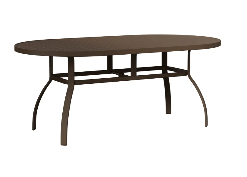 Murphy 42” X 76” Oblong Aluminum Dining Table by Berlin Gardens - Clay Murphy 42” X 76” Oblong Aluminum Dining Table by Berlin Gardens - 191-MOT4276D
