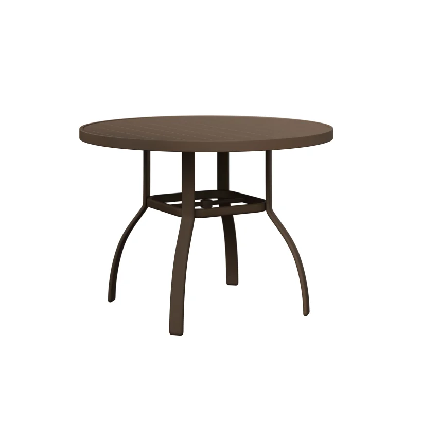 Murphy 42” Round Aluminum Dining Table by Berlin Gardens - Clay Murphy 42” Round Aluminum Dining Table by Berlin Gardens - 191-MRT0042D