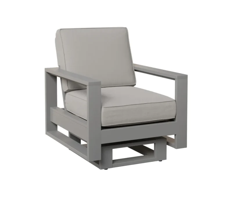 Nordic High Back Rocker by Berlin Gardens - MGP Fog, Canvas Granite Nordic High Back Rocker by Berlin Gardens - 191-NHR2933