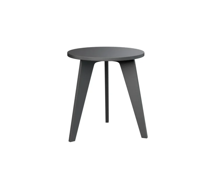 Nordic Round End Table by Berlin Gardens - MGP Black, MGP Black Nordic Round End Table by Berlin Gardens - 191-NRET1819