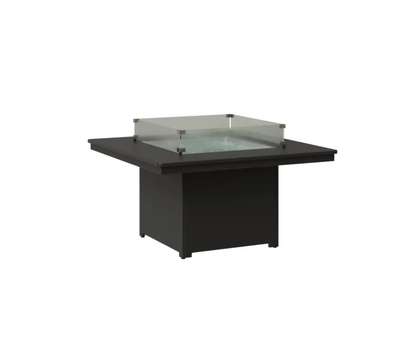 Numa Square Low Fire Pit by Berlin Gardens - MGP Black, MGP Black Numa Square Low Fire Pit by Berlin Gardens - 191-NSFP2547