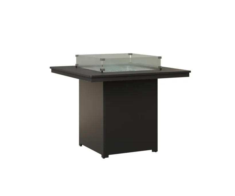Numa Square Counter Fire Pit by Berlin Gardens - MGP Black, MGP Black Numa Square Counter Fire Pit by Berlin Gardens - 191-NSFT3647C