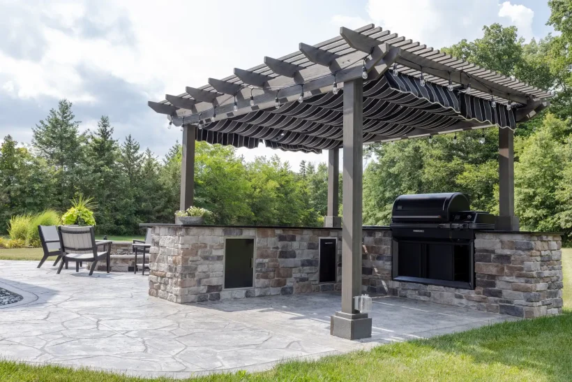 Outback Treated Wood Pergola from Berlin Gardens - 12 x 12 Outback Treated Wood Pergola from Berlin Gardens - 191-OUTBACK