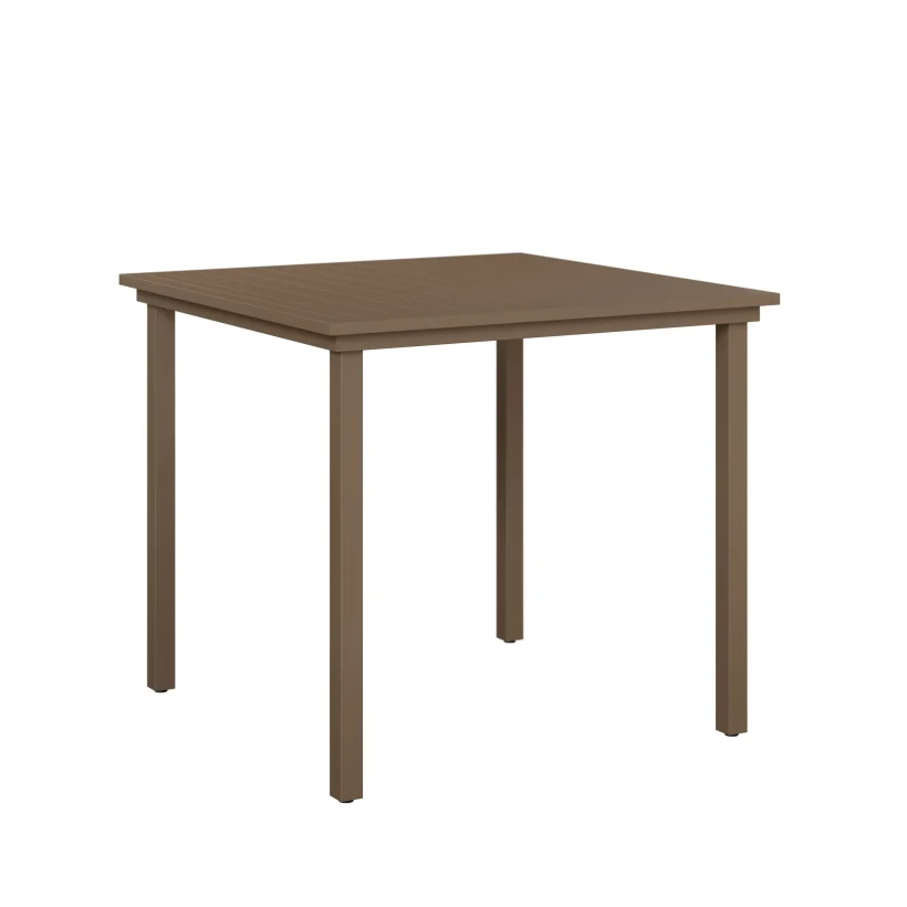 Vida 44” Square Aluminum Bar Table by Berlin Gardens - Clay Vida 44” Square Aluminum Bar Table by Berlin Gardens - 191-VAST0044B