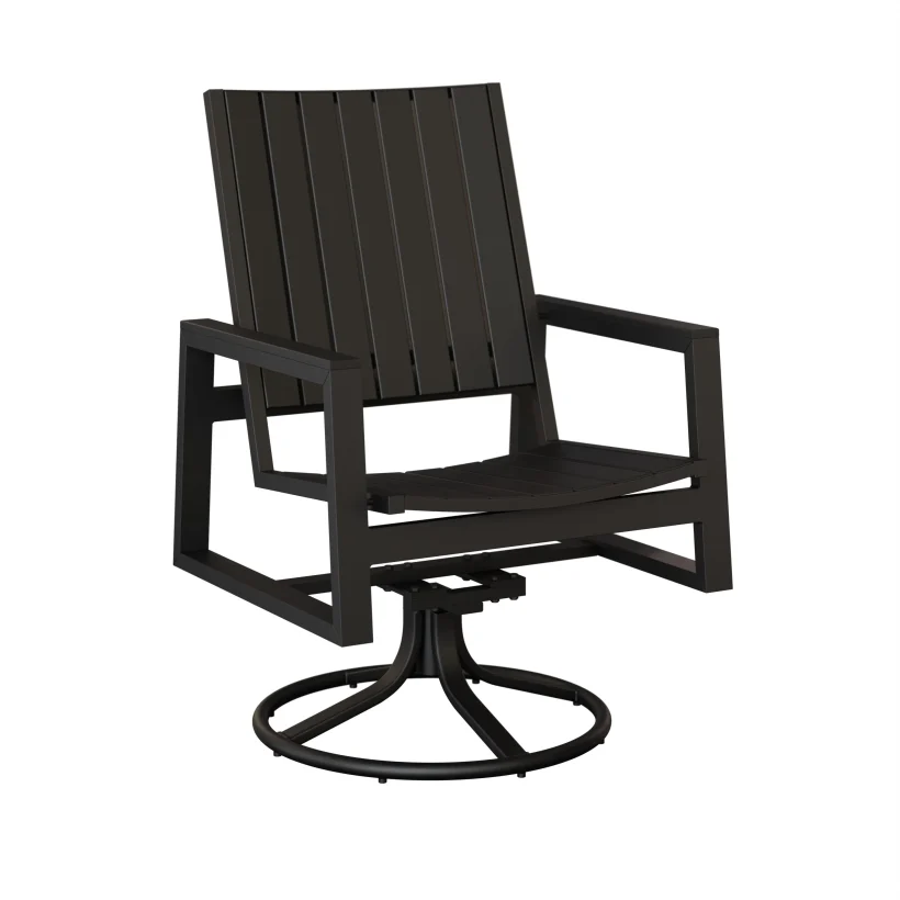 Vida Aluminum+Poly Swivel Rocker Dining Chair by Berlin Gardens - 191-VSRDP