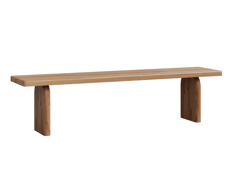 Amish Durham Solid Hardwood Dining Bench - No, , 72", , , , , Rustic Hickory, Double Time Amish Durham Solid Hardwood Dining Bench - 281-412-YBKZE