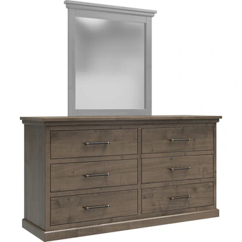 Amish Santorini Solid Hardwood Bedroom 6-Drawer Dresser Only - 281-472-0555619A