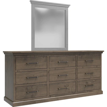 Amish Santorini Solid Hardwood Bedroom 9-Drawer Dresser Only - 281-472-1755612A