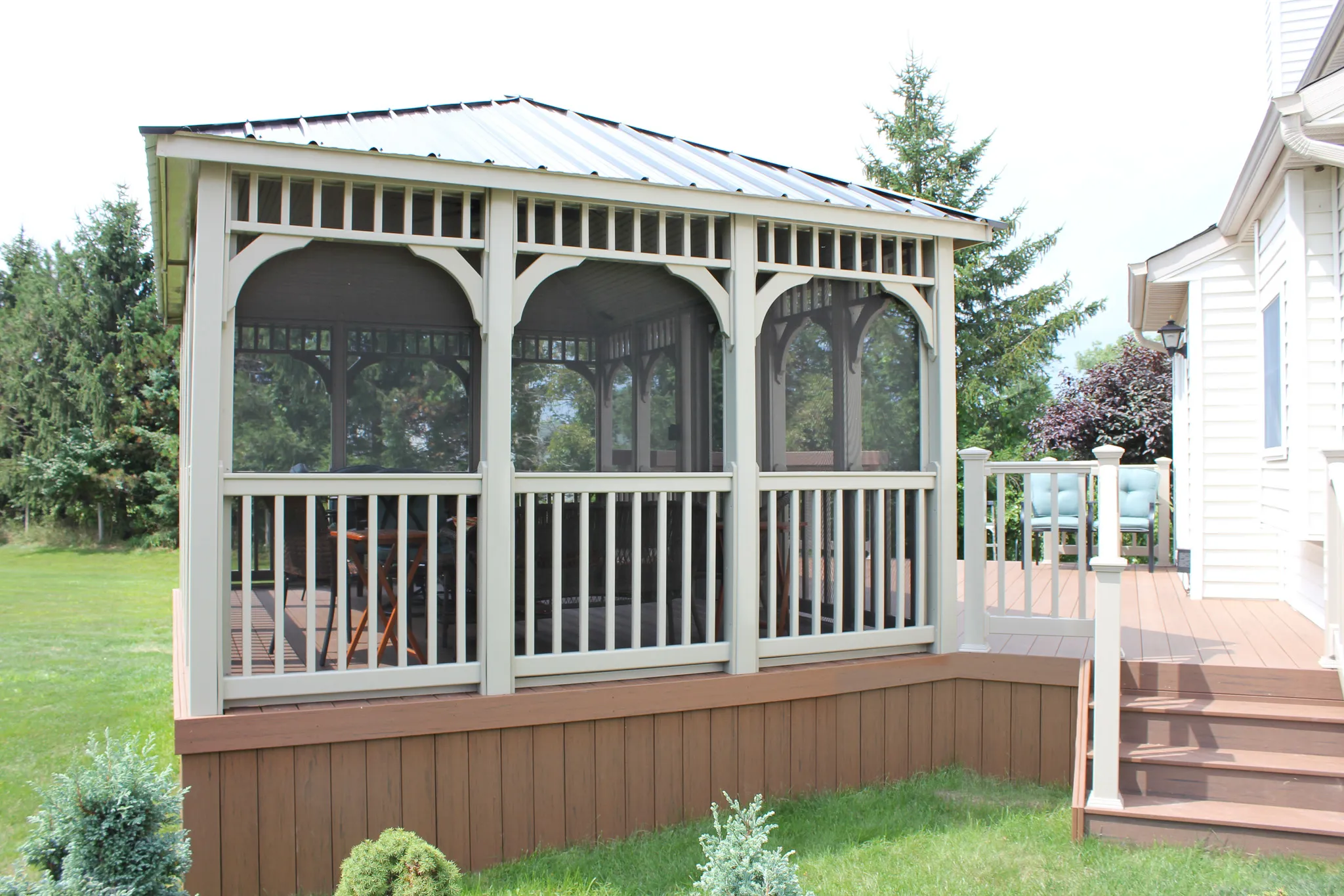 Augusta Rectangular Vinyl Gazeebo from Berlin Gardens - 12' x 12' Augusta Rectangular Vinyl Gazeebo from Berlin Gardens - 191-AUGUSTA