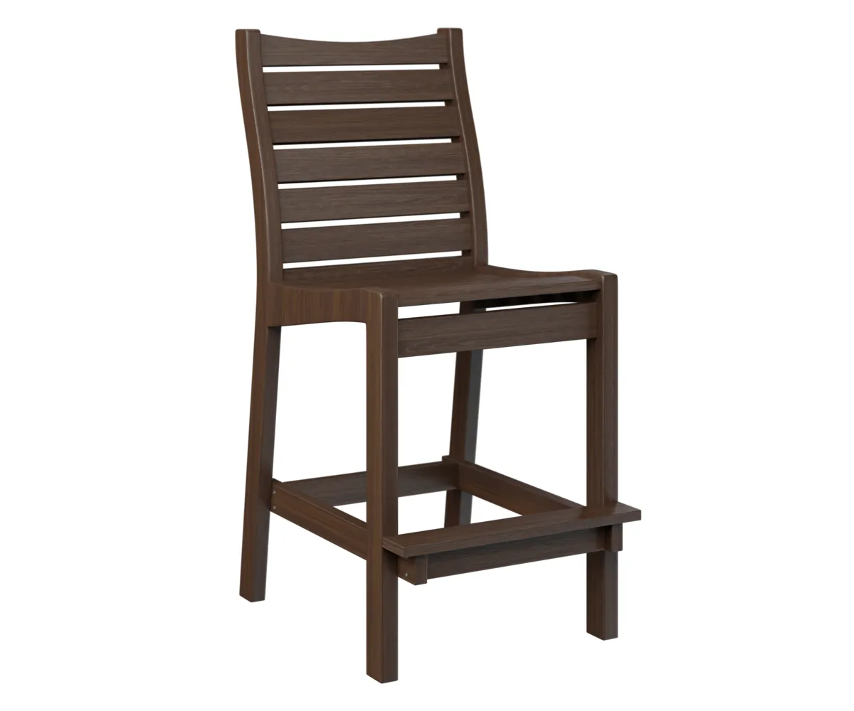 Bristol Bar Chair by Berlin Gardens - Brazilian Walnut, Brazilian Walnut Bristol Bar Chair by Berlin Gardens - 191-BBC2045
