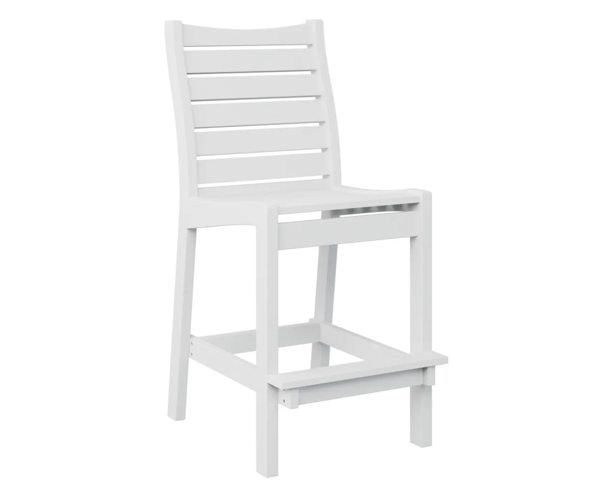 Bristol Bar Chair by Berlin Gardens - White, White Bristol Bar Chair by Berlin Gardens - 191-BBC2045