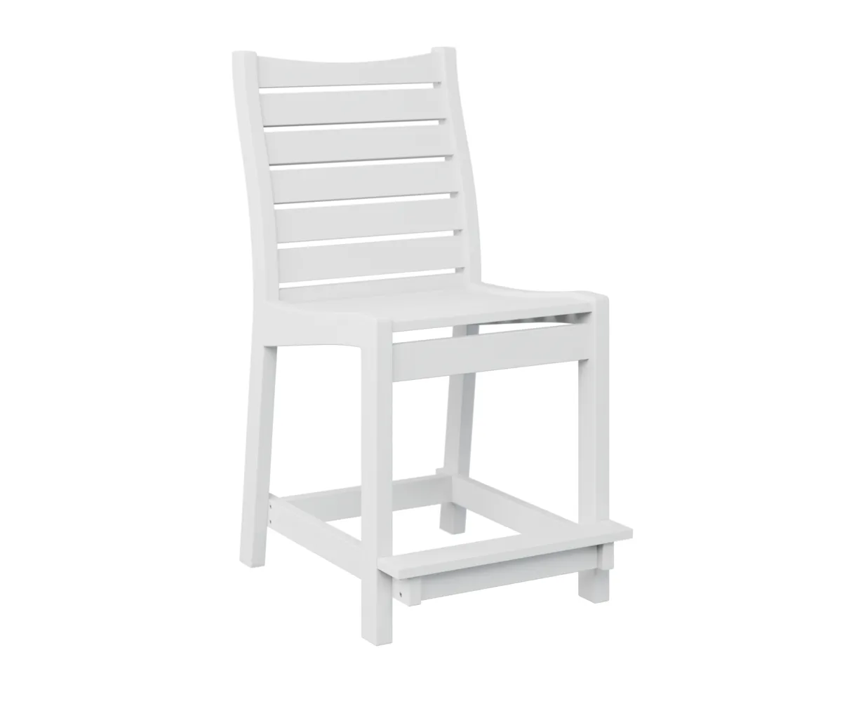Bristol Counter Chair by Berlin Gardens - White, White Bristol Counter Chair by Berlin Gardens - 191-BCC2041