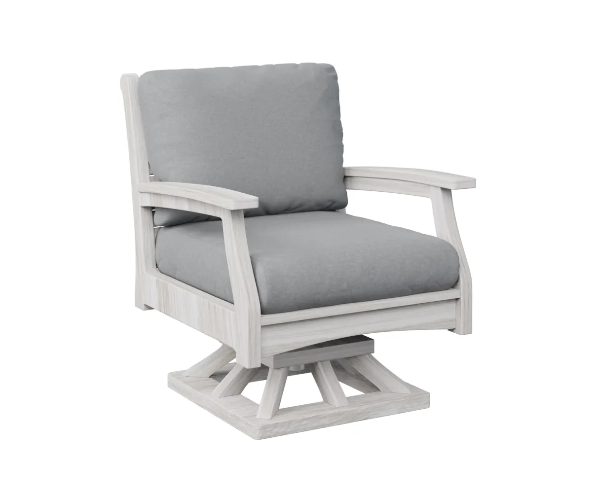 Classic Terrace Swivel Rocker by Berlin Gardens - Seashell, Canvas Granite Classic Terrace Swivel Rocker by Berlin Gardens - 191-CTSR3034