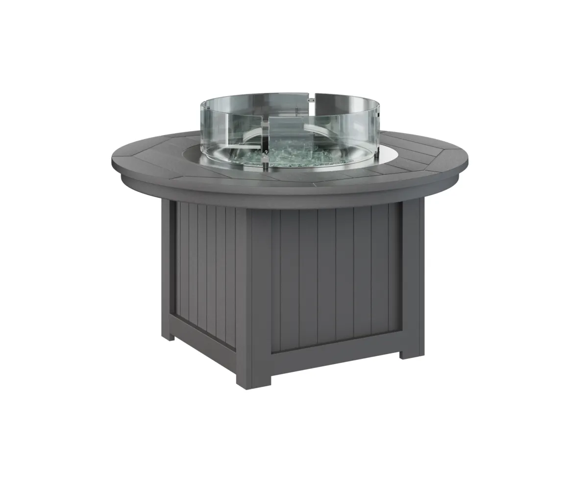 Donoma Round Low Fire Pit by Berlin Gardens - Smoke Gray, Smoke Gray Donoma Round Low Fire Pit by Berlin Gardens - 191-DFPP2544