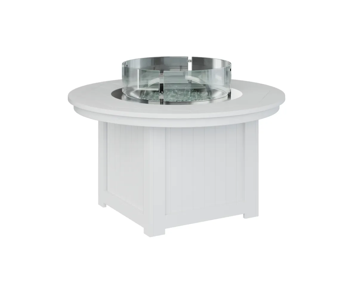 Donoma Round Low Fire Pit by Berlin Gardens - White, White Donoma Round Low Fire Pit by Berlin Gardens - 191-DFPP2544