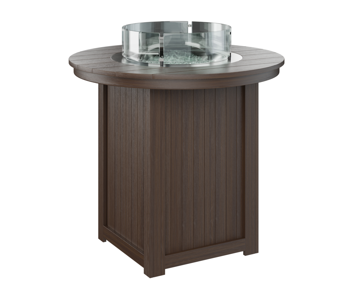 Donoma 44" Round Bar Fire Table by Berlin Gardens - 191-DRFT3944B