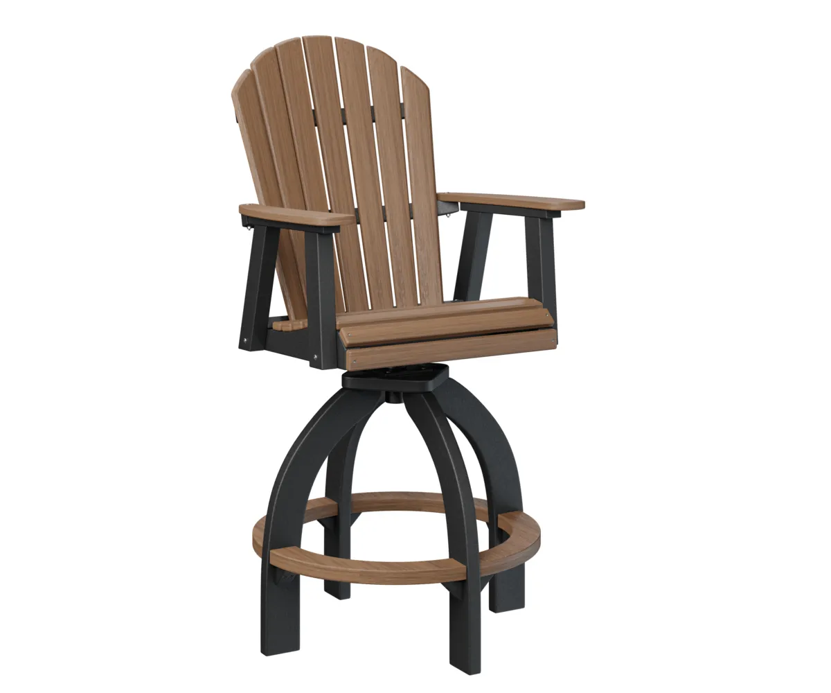 Comfo Back Swivel Extra Tall Chair by Berlin Gardens - Antique Mahogany, Black Comfo Back Swivel Extra Tall Chair by Berlin Gardens - 191-ESXTC2139