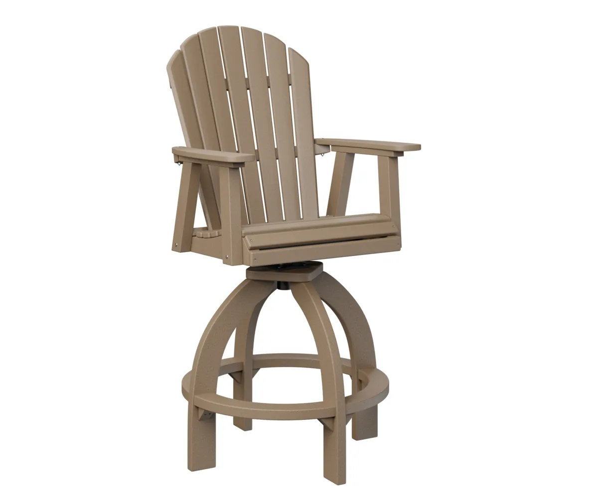 Comfo Back Swivel Extra Tall Chair by Berlin Gardens - Weatherwood, Weatherwood Comfo Back Swivel Extra Tall Chair by Berlin Gardens - 191-ESXTC2139