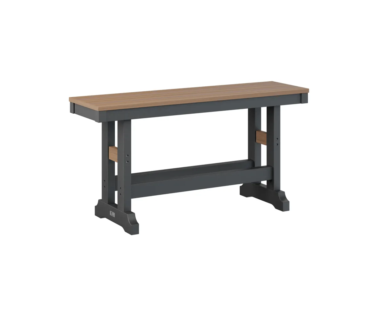 Garden Classic 44" Dining Bench by Berlin Gardens - Antique Mahogany, Black Garden Classic 44" Dining Bench by Berlin Gardens - 191-GCDB4418