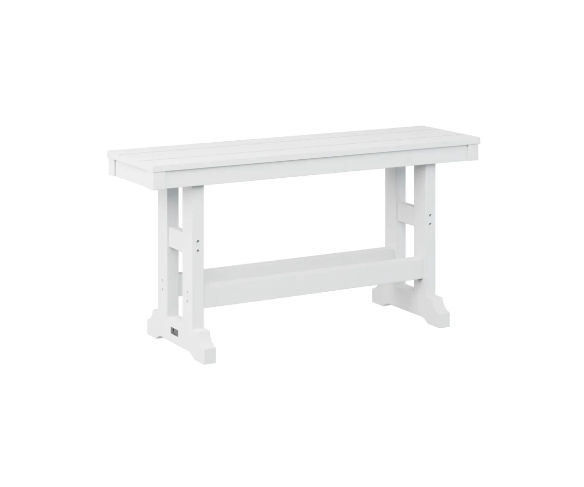 Garden Classic 44" Dining Bench by Berlin Gardens - White, White Garden Classic 44" Dining Bench by Berlin Gardens - 191-GCDB4418