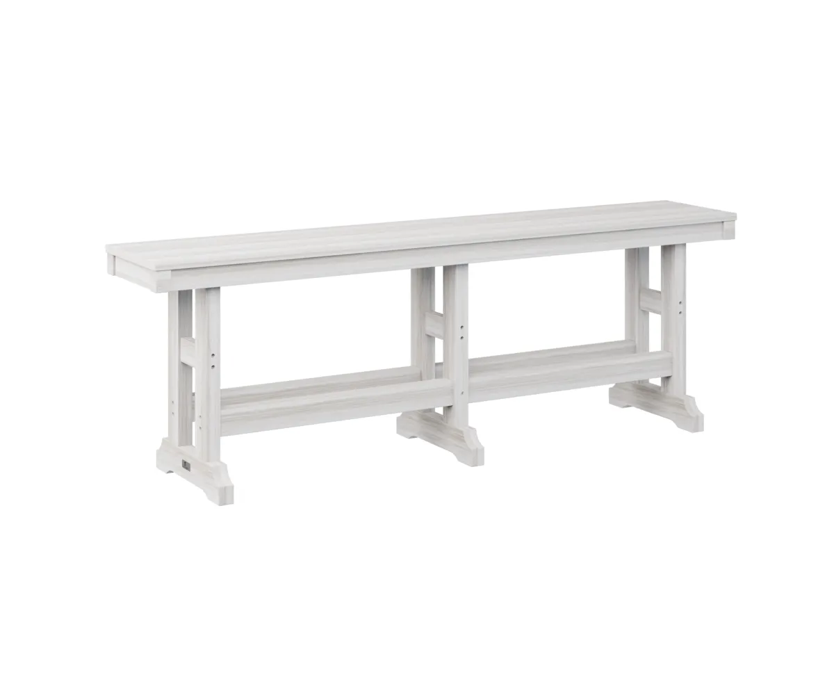 Garden Classic 66" Dining Bench by Berlin Gardens - Seashell, Seashell Garden Classic 66" Dining Bench by Berlin Gardens - 191-GCDB6618