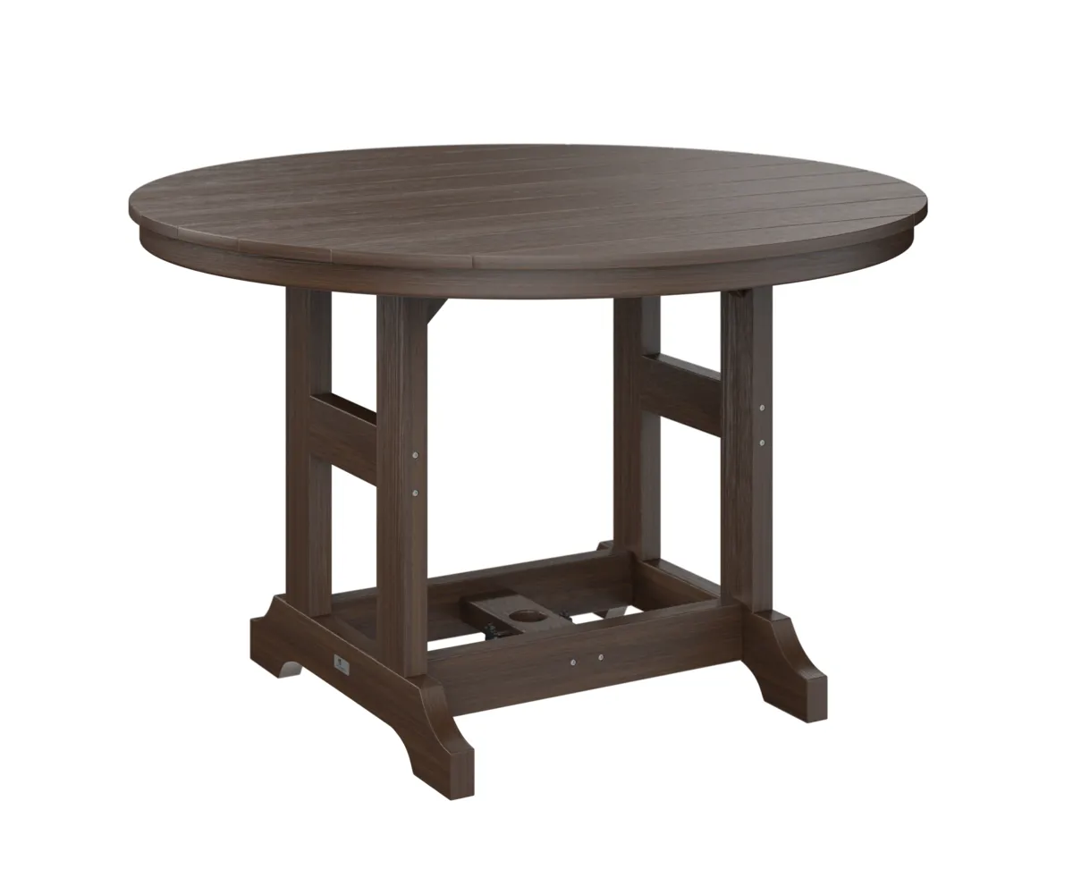 Garden Classic 48" Round Dining Table by Berlin Gardens - Brazilian Walnut, Brazilian Walnut Garden Classic 48" Round Dining Table by Berlin Gardens - 191-GCDT0048D