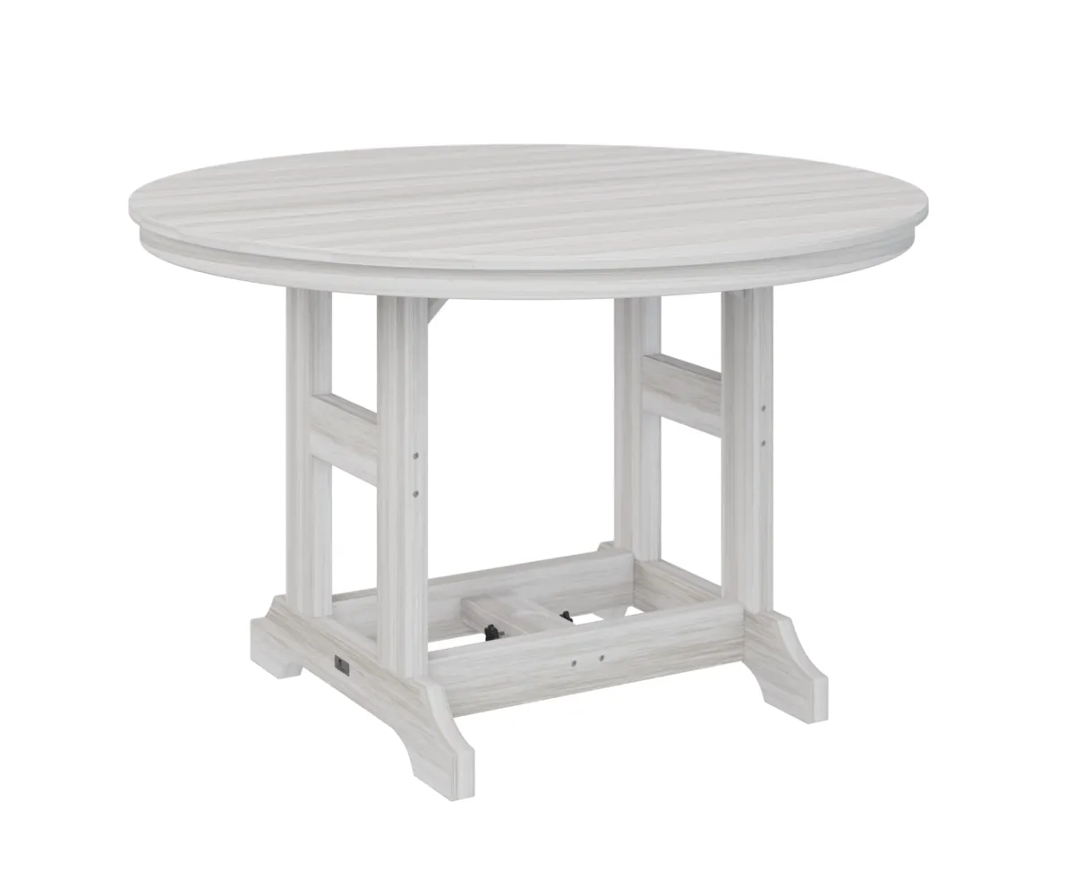Garden Classic 48" Round Dining Table by Berlin Gardens - Seashell, Seashell Garden Classic 48" Round Dining Table by Berlin Gardens - 191-GCDT0048D