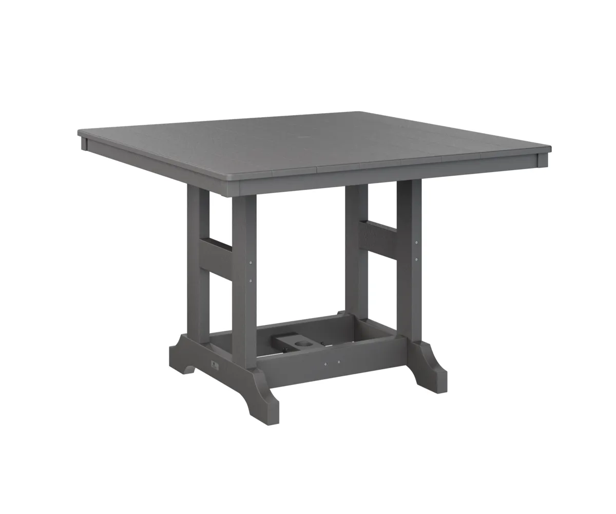 Garden Classic 44" Square Dining Table by Berlin Gardens - Smoke Gray, Smoke Gray Garden Classic 44" Square Dining Table by Berlin Gardens - 191-GCLT0044D