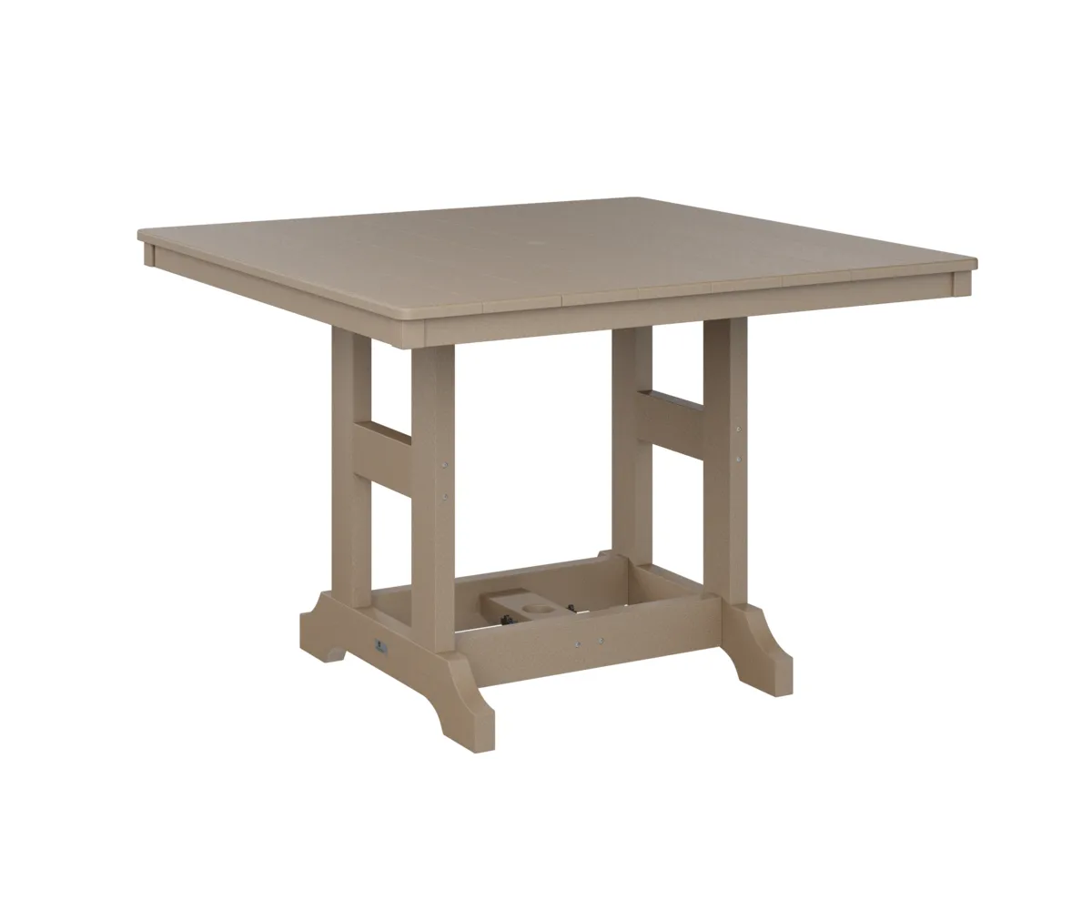 Garden Classic 44" Square Dining Table by Berlin Gardens - Weatherwood, Weatherwood Garden Classic 44" Square Dining Table by Berlin Gardens - 191-GCLT0044D